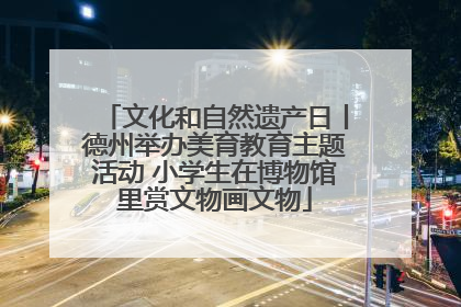 文化和自然遗产日丨德州举办美育教育主题活动 小学生在博物馆里赏文物画文物